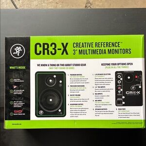 NWT Mackie cr3x creative reference 3" multimedia monitors